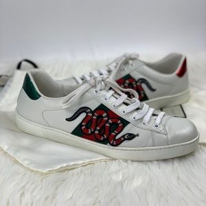 gucci snake diamond sneakers